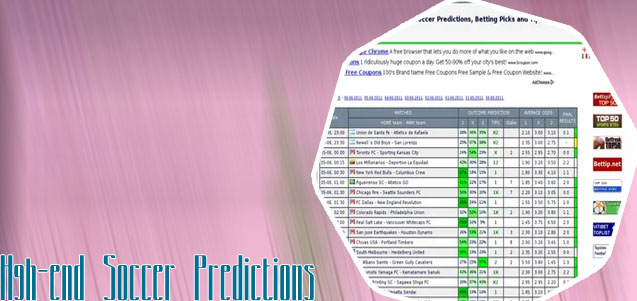 All soccer prediction sites